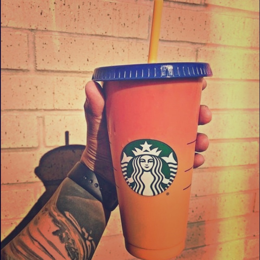 Brand New Starbucks Color Changing Cup in Orange